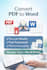 convert PDF or handwritten notes to word
