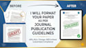 format your paper as per journal publication guidelines