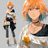 draw character design with anime manga style