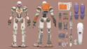 draw your sci fi character mecha character, robot etc
