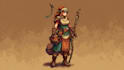 draw detailed pixel art character
