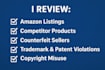 analyze IP infringements and assist with amazon complaints