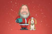custom christmas cartoon caricature