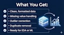 do data cleaning and data preprocessing