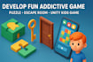 build a modern puzzle or escape room game in unity