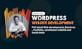 redesign design wordpress website, website development as a full stack developer
