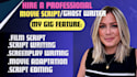 write movie script screenplay movie script writing screenwriting script editing