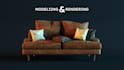 3d product rendering, create a sofa, chair, and furniture