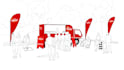 draw event concept art and booth designs for presentations