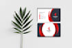 do double sided business card with unique style