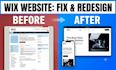 redesign, customize, or update your wix website professionally