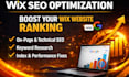 do full wix SEO optimization for higher google ranking