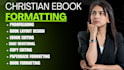 write, edit or format christian devotionals or prayer books