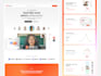do website, landing page ui ux design with figma