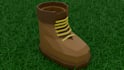 model any low poly 3d shoes