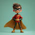 create a awesome superhero cartoon character