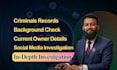 background check with criminal records and social media screening, osint