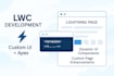 develop custom lightning web components lwc and aura components for salesforce