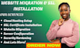 deploy your website with cloud hosting server setup SSL migration and security