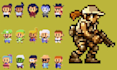 create pixel art character pixel art animation game assets