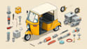 design e rickshaw, e auto, and electric vehicle components