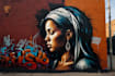 create a hand drawn tagging or throw up graffiti design