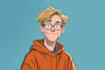 draw cartoon comic character and simple illustration