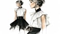 create a professional commercial fashion sketch
