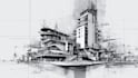 drawn architecture drawing sketch concept illustrations