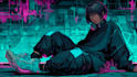 design anime character , cyberpunk character