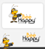 design a creative honey bee mascot logo
