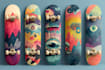 design cool illustration and unique skateboard graphic