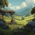 make a stylized environment illustration background art
