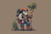 make a pixel art avatar and portrait