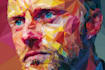 design awesome geometric low poly illustration