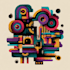 create abstract geometric digital art