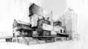 sketch houses and buildings