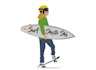 create a professional surf logo design
