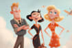 draw a digital cartoon illustration