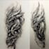 design small tribal tattoo with elegant pattern