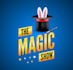 creative magician logo with satisfaction guaranteed