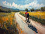 paint your cycle oil painting style