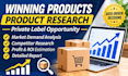 find winning products for amazon fba private label