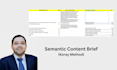 create semantic SEO content briefs using koray framework