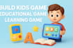 develop educational kids games in unity for mobile and PC