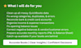 do quickbooks clean up and fix bookkeeping errors