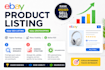 do ebay listing, ebay product listing, ebay lister, and ebay seo listing