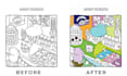 draw cute, bold and easy coloring pages