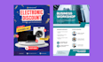 create a modern poster design for your brand