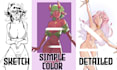 draw beautiful anime nsfw pinups without ai